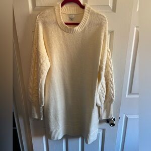 A New Day White Sweater Dress